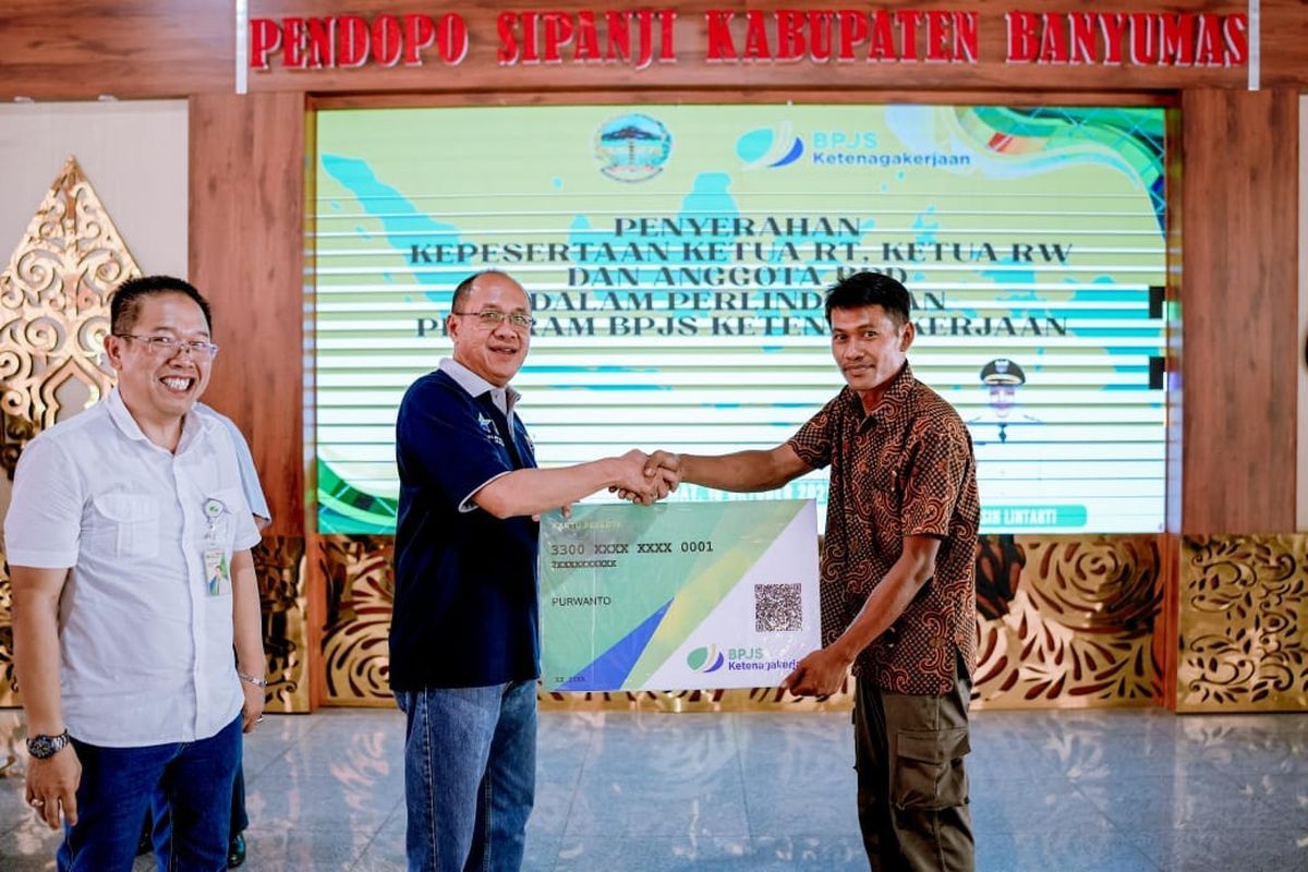 Ketua RT di Banyumas Dilindungi BPJS Ketenagakerjaan, Iuran Ditanggung Pemkab  